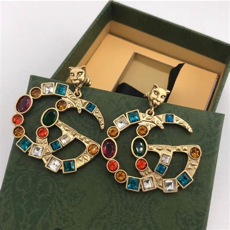 earrings for men gucci|authentic gucci earrings.